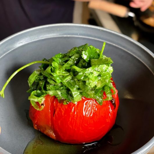 超簡單食譜-日式風情紫蘇烤蕃茄